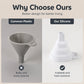 🧴 Köp 1 få 1 GRATIS! ⭕ Foldable silicone collapsible wide mouth funnel – platsbesparande, värmebeständig & universell – perfekt för köket 🍶