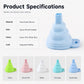 🧴 Köp 1 få 1 GRATIS! ⭕ Foldable silicone collapsible wide mouth funnel – platsbesparande, värmebeständig & universell – perfekt för köket 🍶