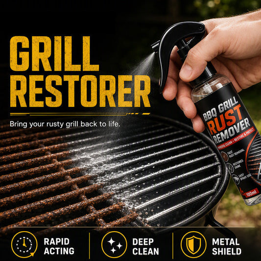 🔥 50 % RABATT NU! 🧽 Grillrost-rostborttagningsspray – tar bort rost och envisa avlagringar – perfekt för grillen 🍖