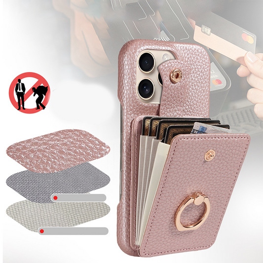 📱 50 % RABATT NU! 👜 Crossbody plånboksfodral – RFID-blockerande, dragspelskortfack & avtagbar rem – lyxigt PU-läder ✨