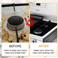 🔥 50 % RABATT NU! 🧴 Återanvändbara skydd till gasspisens brännare – värmetåliga upp till 260°C, non-stick & lätta att rengöra – håller din spis som ny! 🍳