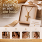 💫 50 % RABATT NU! ✝️ Halsband med gnistrande vriden knut och korspendant – elegant design, högkvalitativ finish & tidlös stil – perfekt för vardag och fest 🌟