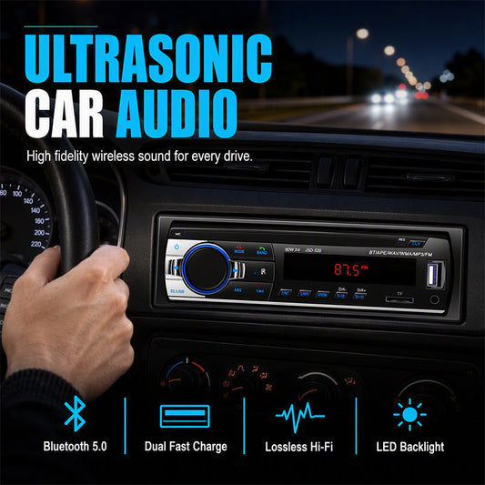 🎵 50 % RABATT NU! 📡 Uppgradera bilen med Bluetooth – spela musik & ring handsfree – direkt från bilradion – Bluetooth 5.0 & förlustfritt ljud 🚗