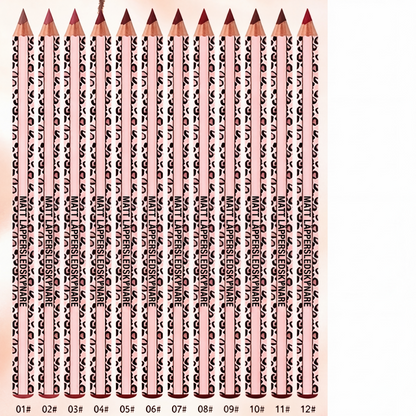 💄 50 % RABATT NU! 🎨 12-färgat matt läppkonturpenna-set – 12 nyanser, matt finish & smutsavvisande – perfekt för vardag och fest 💋