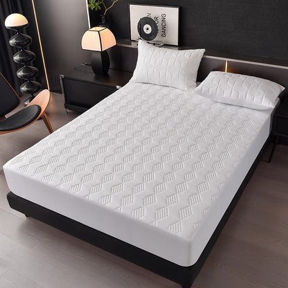 🛏️ 50 % RABATT NU! 💧 Vattentätt madrasskydd – quiltat, andningsbart & tyst med säker elastisk passform 🌙