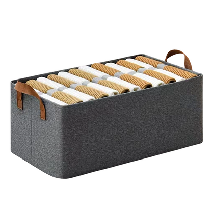 🧺 50 % RABATT NU! 📦 Foldable storage basket with handles – håll hemmet snyggt & organiserat – perfekt för kläder, filtar och leksaker 🏠