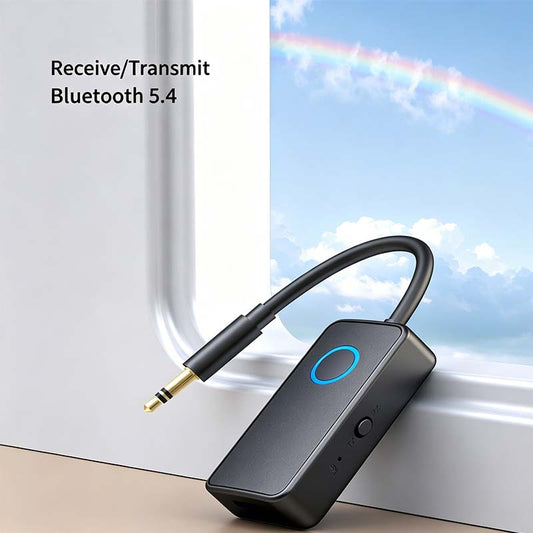🎧 50 % RABATT NU! 📡 Bluetooth-sändare med låg latens – TX/RX-läge, Bluetooth 5.4 & 15m räckvidd – perfekt för TV, hörlurar och bil 🎵