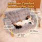 🛏️ 50 % RABATT NU! 🐾 Elevated plush pet bed – träram, tvättbar & stadig – perfekt för hundar och katter – lyxig komfort året runt 🌿