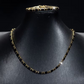 ✨ 50 % RABATT NU! 💎 Glittrande smyckeset för män – halsband & armband – kubisk zirkonia – perfekt för vardag och fest 🖤