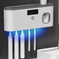 🧴 50 % RABATT NU! 🛡️ Hygienic family toothbrush station with UV light – UV-C sterilisering, automatisk tandkrämsdispenser & borrfri installation – perfekt för badrummet 🏠