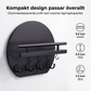 🔑 50 % RABATT NU! 🏠 Väggmonterad nyckelhållare med hylla och krokar – organiserar nycklar, post & accessoarer – perfekt för hallen 🚪