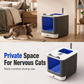🐱 50 % RABATT NU! 🚽 Odor-control covered litter box – stor, topp-ingång & utdragbar bricka – perfekt för stora katter och flerkattshushåll 🏠