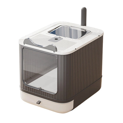 🐱 50 % RABATT NU! 🚽 Odor-control covered litter box – stor, topp-ingång & utdragbar bricka – perfekt för stora katter och flerkattshushåll 🏠