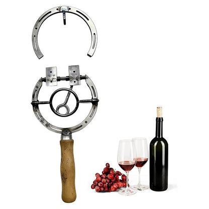 🍾 50 % RABATT NU! 🧲 Vintage hästskoformad vinöppnare för väggmontering – rustik design, hävstångsmekanism & samtalsstartare – perfekt för hemmabarer och uteplatser 🏠