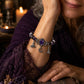 💫 50 % RABATT NU! 🔮 Gotiskt lila strass Halloween-armband – häxiga berlocker, elegant lila & hållbart – perfekt för Halloween och gotiska outfits ✨