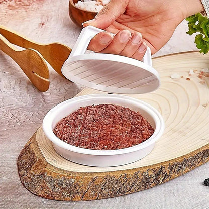 🍔 Köp 1 få 1 gratis! 🔧 Perfect patty-burgarpress – jämn storlek, texturerad botten & ergonomiskt handtag – perfekt för hemmagjorda burgare 🍽️