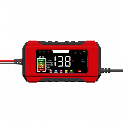 🔋 50 % RABATT NU! ⚡ Intelligent bilbatteriladdare 12V 6A – 9 steg & pulsreparation – LCD-färgdisplay för bly-syrabatterier 🚗