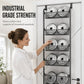 🚪 50 % RABATT NU! 🧺 Over the door hanging storage basket organizer – borrfri, platsbesparande & flera nivåer – perfekt för badrum, kök och sovrum 🏠
