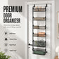 🚪 50 % RABATT NU! 🧺 Over the door hanging storage basket organizer – borrfri, platsbesparande & flera nivåer – perfekt för badrum, kök och sovrum 🏠