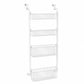 🚪 50 % RABATT NU! 🧺 Over the door hanging storage basket organizer – borrfri, platsbesparande & flera nivåer – perfekt för badrum, kök och sovrum 🏠