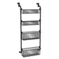 🚪 50 % RABATT NU! 🧺 Over the door hanging storage basket organizer – borrfri, platsbesparande & flera nivåer – perfekt för badrum, kök och sovrum 🏠
