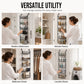 🚪 50 % RABATT NU! 🧺 Over the door hanging storage basket organizer – borrfri, platsbesparande & flera nivåer – perfekt för badrum, kök och sovrum 🏠