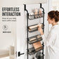 🚪 50 % RABATT NU! 🧺 Over the door hanging storage basket organizer – borrfri, platsbesparande & flera nivåer – perfekt för badrum, kök och sovrum 🏠