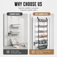 🚪 50 % RABATT NU! 🧺 Over the door hanging storage basket organizer – borrfri, platsbesparande & flera nivåer – perfekt för badrum, kök och sovrum 🏠
