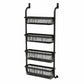 🚪 50 % RABATT NU! 🧺 Over the door hanging storage basket organizer – borrfri, platsbesparande & flera nivåer – perfekt för badrum, kök och sovrum 🏠