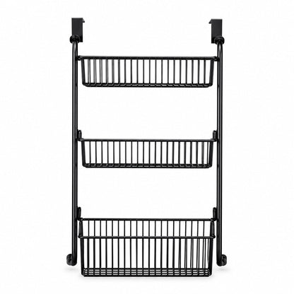 🚪 50 % RABATT NU! 🧺 Over the door hanging storage basket organizer – borrfri, platsbesparande & flera nivåer – perfekt för badrum, kök och sovrum 🏠