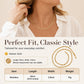 ✨ 50 % RABATT NU! 💛 Elegant guldpläterat halsband med platt kedja – tidlös design & glänsande finish – perfekt för vardag och fest 🎀