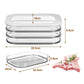 🍱 50 % RABATT NU! 🧊 Klar kyldosa med lock – transparent sikt, stapelbar design & 3 storlekar – organisera ditt kylskåp enkelt 🏠