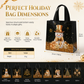 🎄 50 % RABATT NU! 🎁 Svart julklappsväska i non-woven – slitstark, väderbeständig & guldfoliedetaljer – perfekt för elegant julklappsinslagning ✨