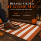 🚪 50 % RABATT NU! 🎃 Randig dörrmatta – hållbar, halksäker & fläckavvisande – perfekt för Halloween och vardag 🏠