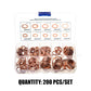 🟤 50 % RABATT NU! 🔩 Kopparbrickor – 100/200 st, 7/9 storlekar & förvaringsfack – perfekt för mekaniska och elektriska ändamål 🛠️
