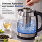 ☕ 50 % RABATT NU! ⚡ 2L elektrisk vattenkokare i glas – stor kapacitet, automatisk avstängning & överhettningsskydd – perfekt för te och kaffe 🏠