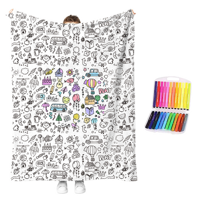 🎨 50 % RABATT NU! 🖍️ Kreativt och mysigt målarfilt-kit – måla, tvätta & måla igen – perfekt för kreativa barn och lugna eftermiddagar 🛋️