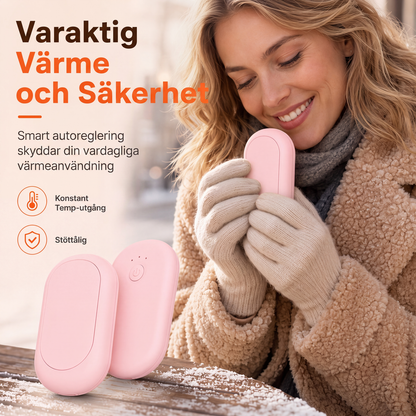 🧤 50 % RABATT NU! 🔥 Magnetisk delbar 2-i-1 handvärmare – mini, portabel & USB-laddning – perfekt för vinterkyla ❄️