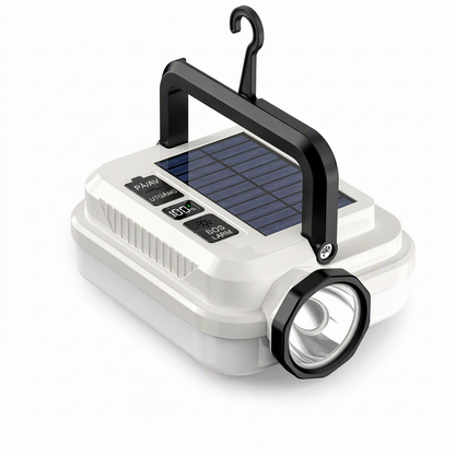 🏕️ 50 % RABATT NU! ☀️ Solcellsdriven LED-campinglykta – uppladdningsbar, väderbeständig & bärbar – perfekt för camping och nödsituationer 🔋