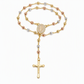 📿 50 % RABATT NU! ✨ Retro guldton Jungfru Maria krucifix kors hänge halsband med pärlad Y-kedja – elegant, 14K pläterad & tidlös – perfekt för vardag och fest 🕊️