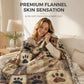 🐾 50 % RABATT NU! 🧶 Söt flanellfilt med tassavtryck – mysig värme, levande tryck & mångsidig – perfekt för soffan, sängen och djurvänliga hem 🏠