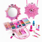 👑 50 % RABATT NU! 💄 Tvättbart prinsess-sminkset för barn – läppstift, ögonskugga, nagellack & sminkväska ✨