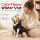 🐾 50 % RABATT NU! ❄️ Varm förtjockad väst med huva för små och medelstora husdjur – vindtät vinterjacka med inbyggd sele 🧥