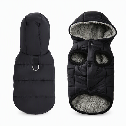 🐾 50 % RABATT NU! ❄️ Varm förtjockad väst med huva för små och medelstora husdjur – vindtät vinterjacka med inbyggd sele 🧥