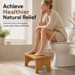 🚽 50 % RABATT NU! 🎍 Kompakt bambupall för toaletten – naturlig sittställning & halkskydd för barn och vuxna ✨