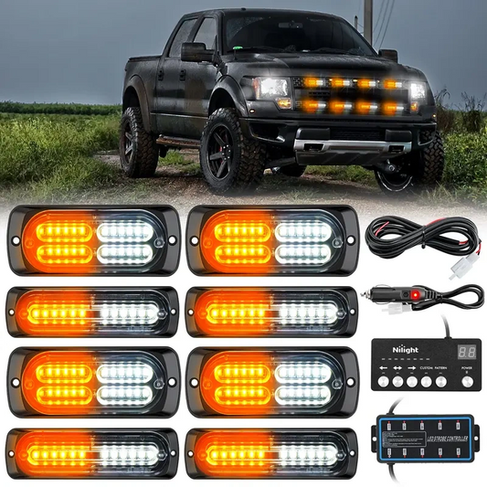 🚨 50 % RABATT NU! 💡 Ultratunn LED-blixtljus & varningsljus för lastbil – 12V–24V, flera blixtmönster & väderbeständig ✨
