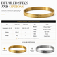 💎 50 % RABATT NU! ✨ Armring i titan och rostfritt stål – 18K vakuumplätering & graverad text 🖋️