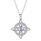 ☘️ 50 % RABATT NU! 💎 Halsband med keltisk knut och födelsesten – elegant & justerbart för vardag och fest ✨