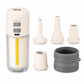 🏕️ 50 % RABATT NU! 💨 Portabel utomhusluftpump med nödljus & SOS – 3-i-1 för poolringar, båtar & madrasser ✨