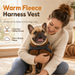 🐕 50 % RABATT NU! ❄️ Varm vinterjacka för hund med reflexband & sele – teddyfleece för små och medelstora hundar ✨